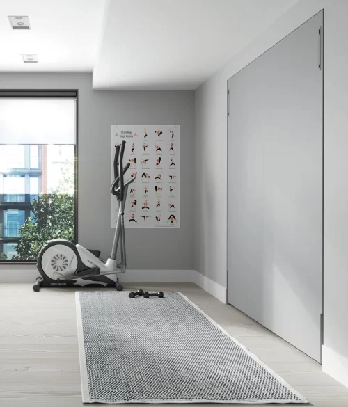 190x50cm Fitted vertical wall-bed when closed