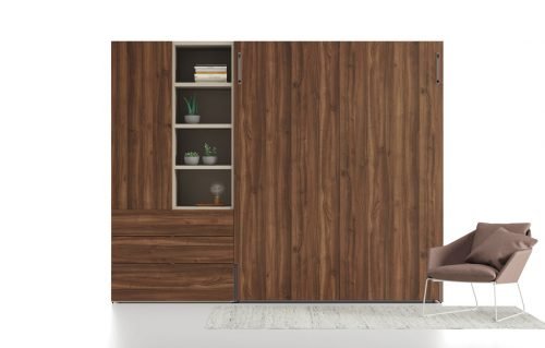 Composition with a vertical wall-bed in colour Valentina