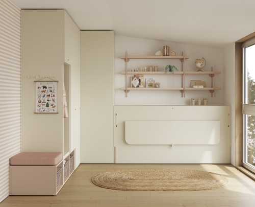 Youth room with wall-bed