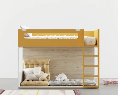 ALFA bunk bed in Curry and Nordico