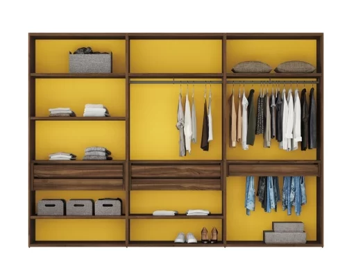 Interior accessories for open wardrobes