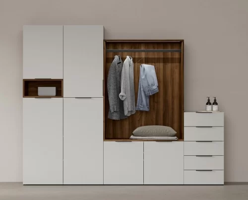 Combinations of storage elements beyond the typical wardrobe