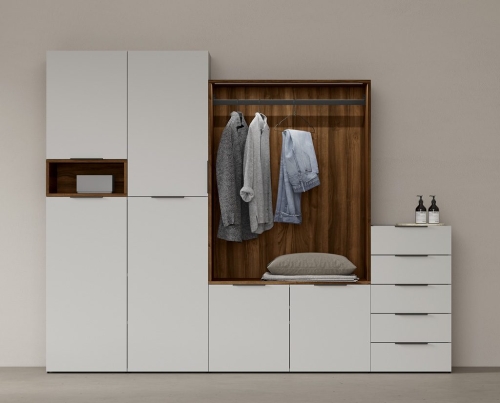 Combinations of storage elements beyond the typical closet