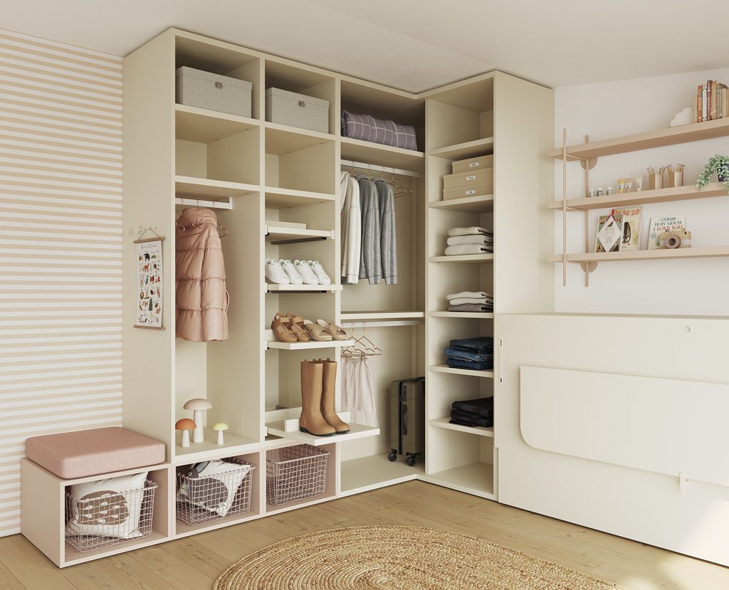 Open corner wardrobe Open corner wardrobe