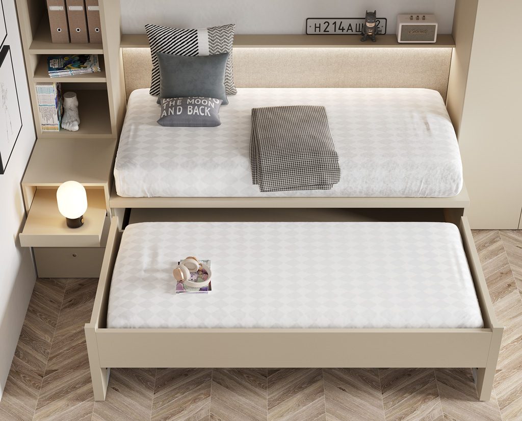 Detail of the trundle bed