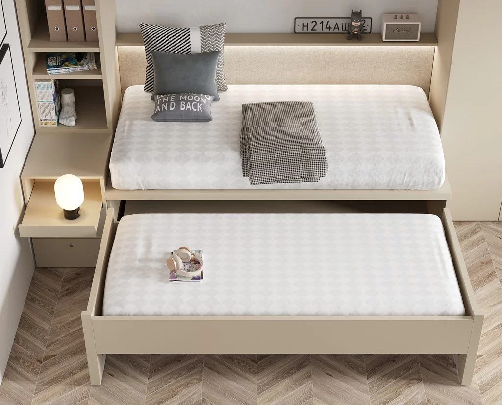 Detail of the trundle bed