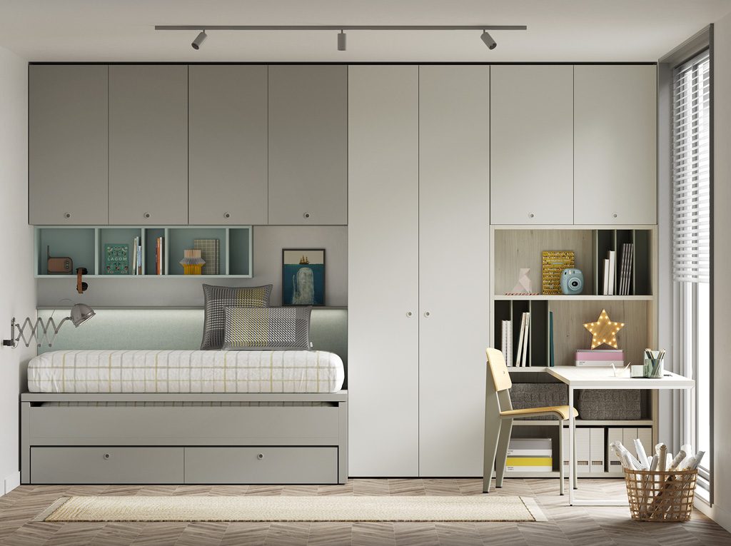 Bedroom in Sake, Humo, Celeste and Abeto finish