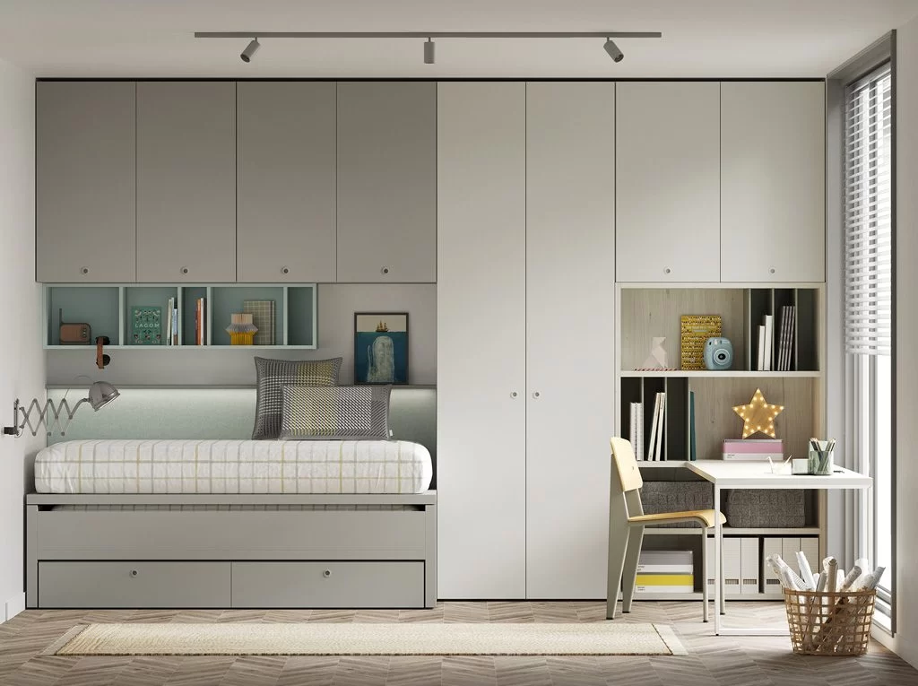 Bedroom in Sake, Humo, Celeste and Abeto finish