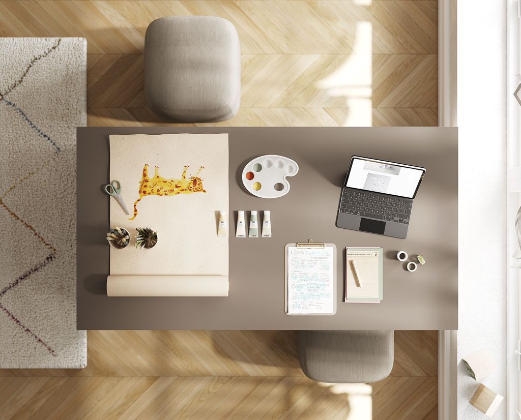 Desk for two
