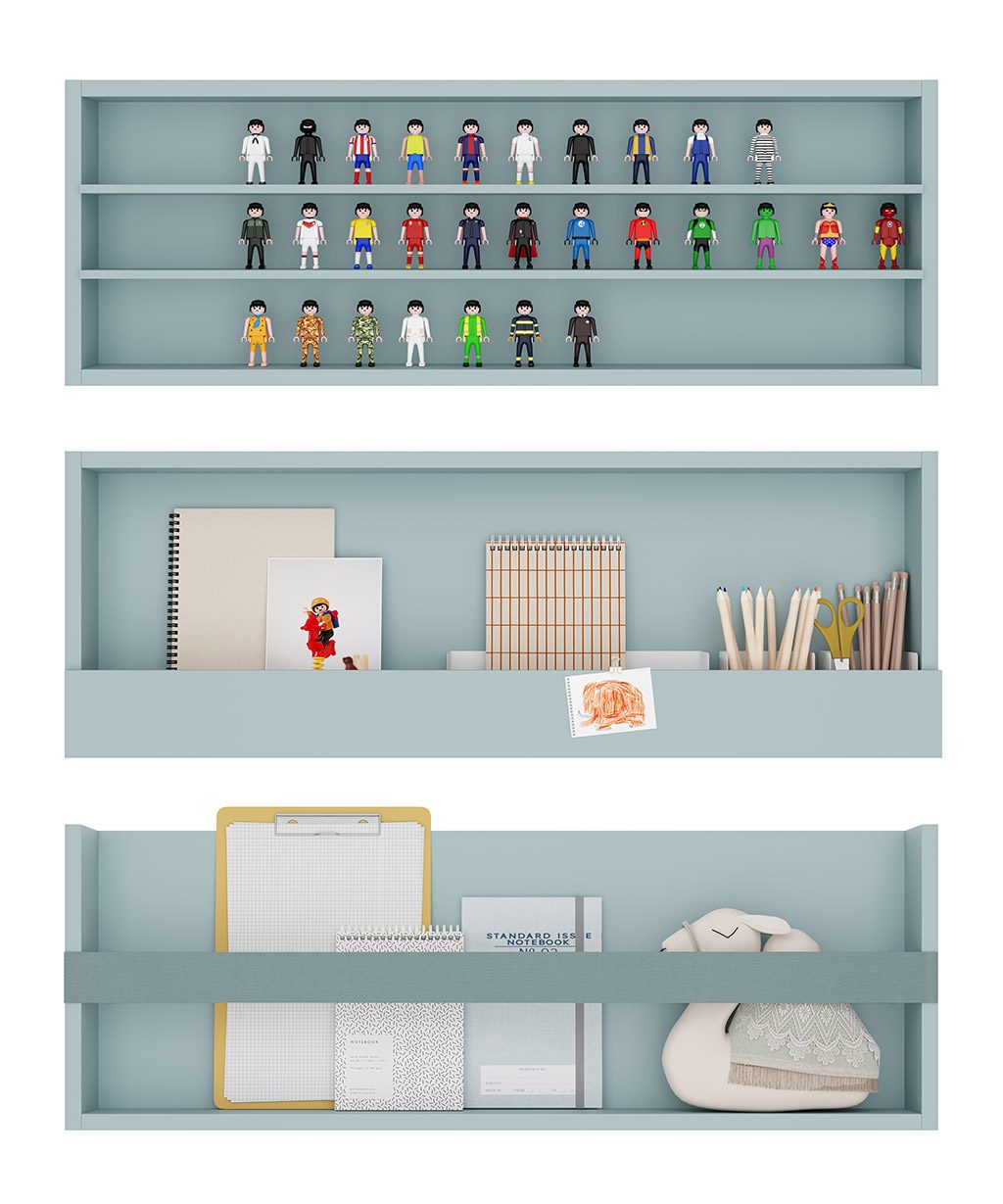 Shelving units from the THIN collection Shelving units from the THIN collection